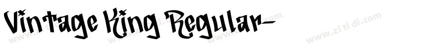 Vintage King Regular字体转换